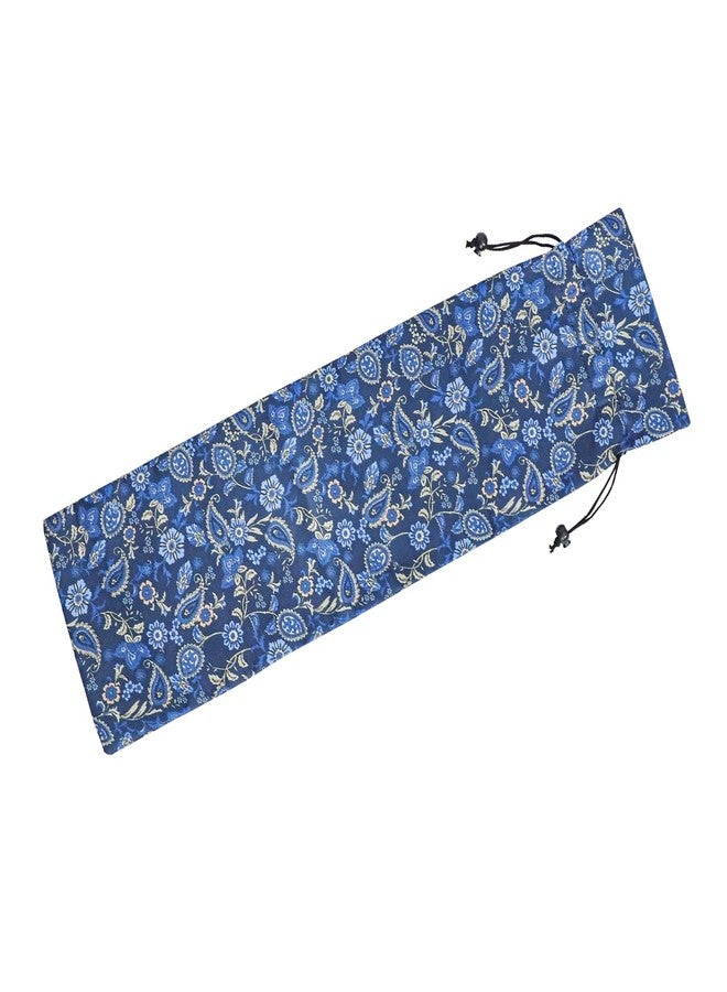 Jongyance Blue Protective Sleeve for Mahjong Racks & Pushers, American Mah-Jongg Accessory, Printed Drawstring Bag 23.6”(Empty Bag Only - Image 1
